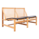 Scandinavian bench in oak, rattan and leather - RUD THYGESEN - 1970
