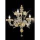 Verre de Murano italien Ca’ Rezzonico – Design floral en or fait à la main