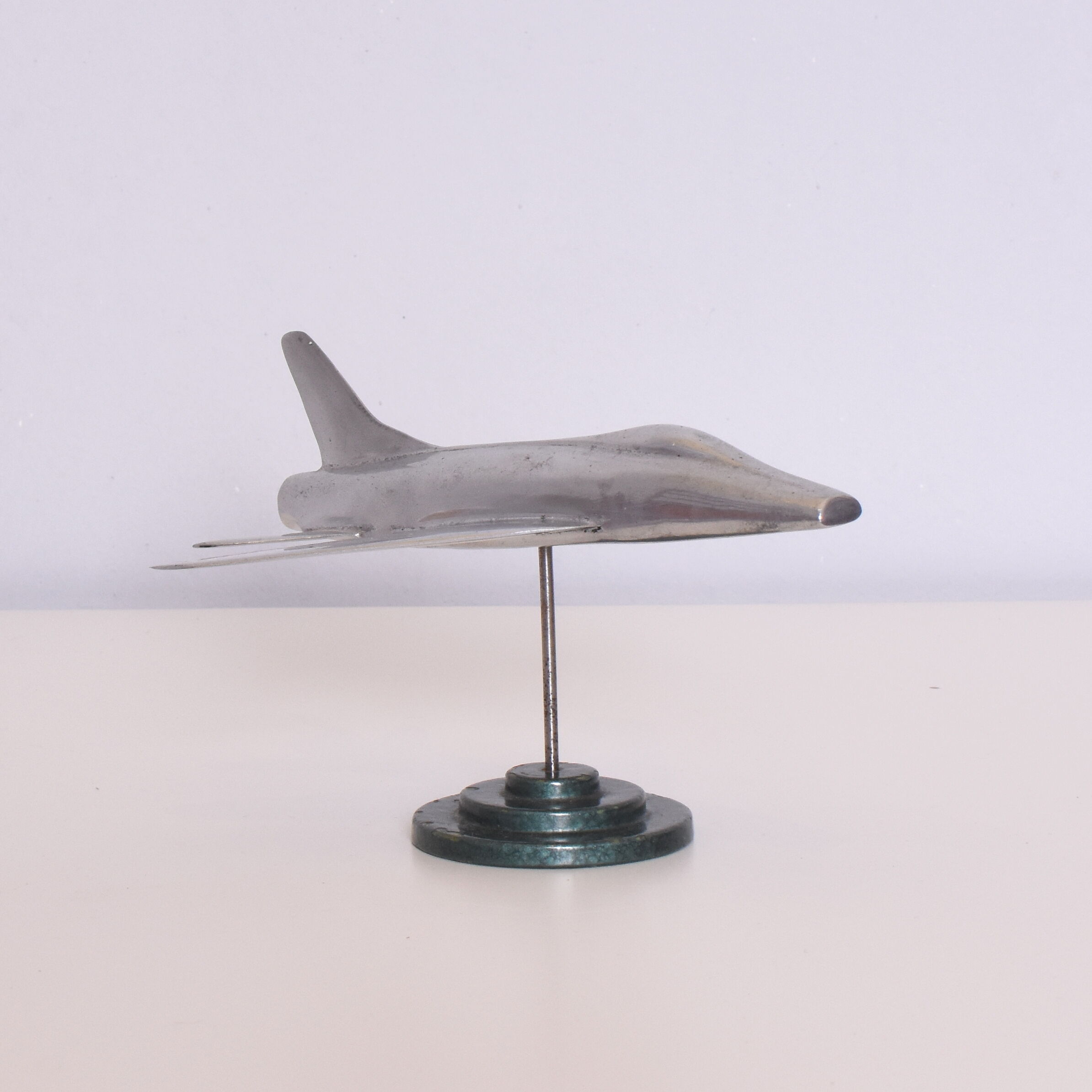 Maquette avion en aluminium, années 1950