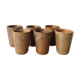 Lot de 6 verres en grès  Digoin