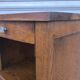 Art Deco bedside table in solid oak