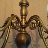 5-pointed gilded bronze chandelier