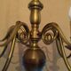 5-pointed gilded bronze chandelier