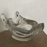 Bird-shaped paperweight, crystal swallow
