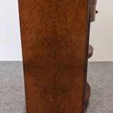 Paire de tables de chevet en loupe d'amboine Art déco vers 1920