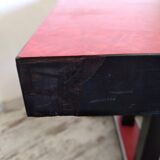 Red bistro table 50s