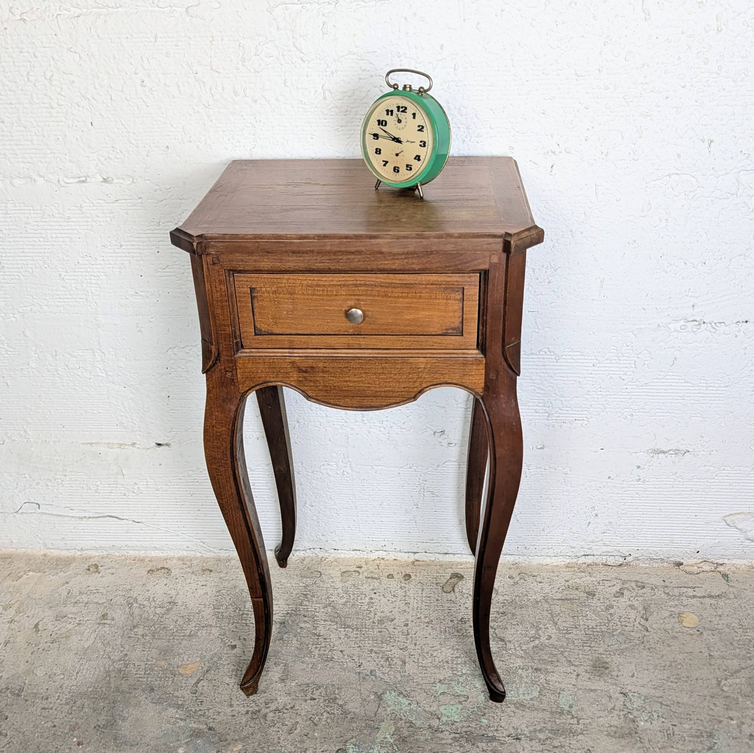 Louis XV style bedside table in solid wood