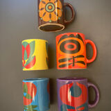Ensemble de 5 mugs vintage waechtersbach w-germany