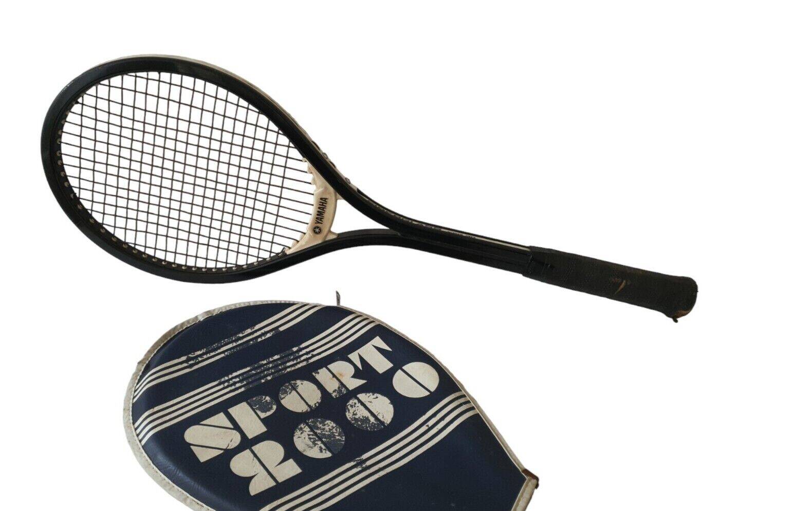 Old Yamaha Fiberglass YFG 30 Tennis Racket + Vintage Bag