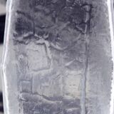 Large glass vase by Christer Sjögren for Lindshammar Glasbruk 1970