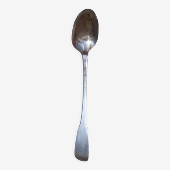 Eighteenth century silver stew spoon