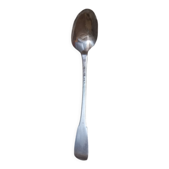 Eighteenth century silver stew spoon