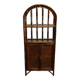 Bamboo rattan bookcase shelf from the 50s