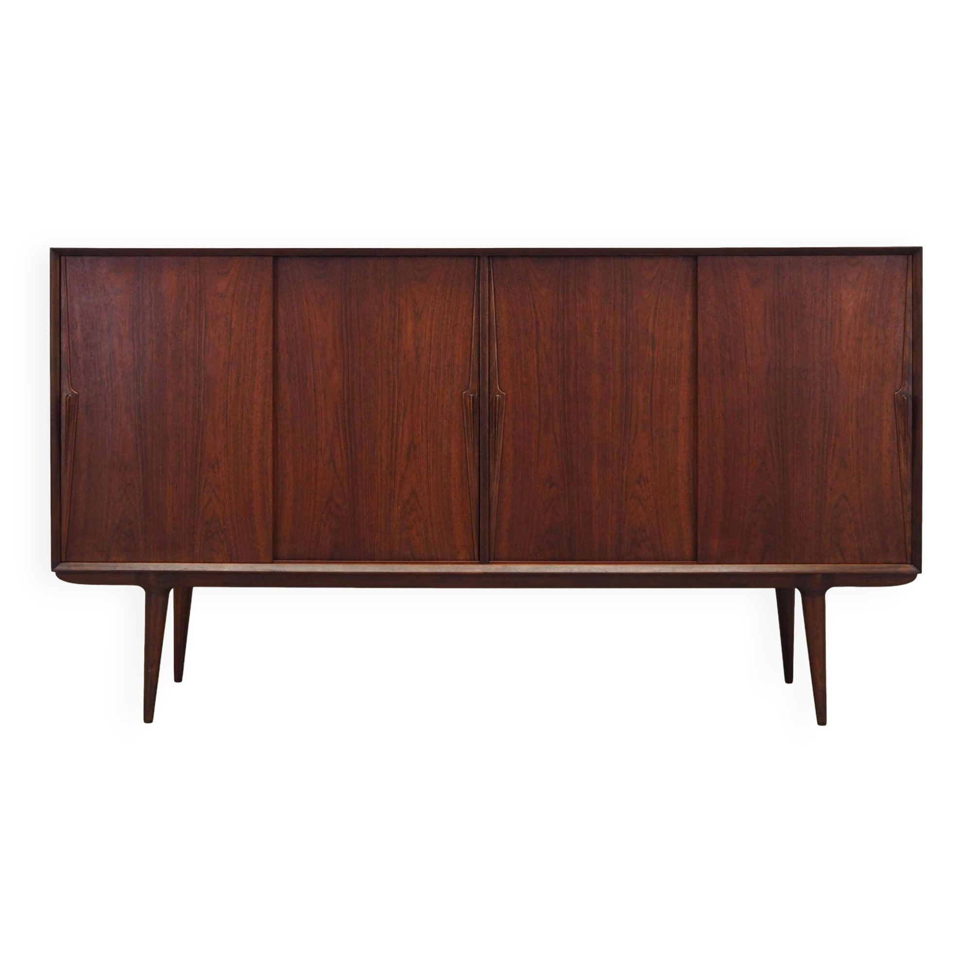 Buffet haut en palissandre, design danois, années 1970, fabricant : Omann Jun