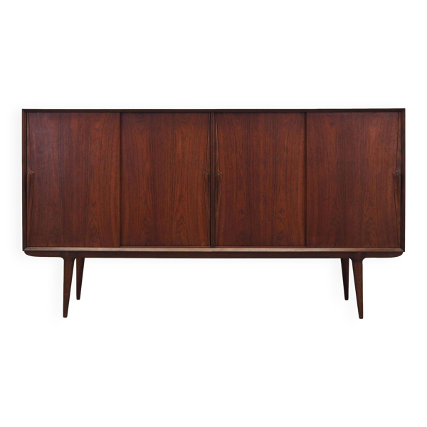Buffet haut en palissandre, design danois, années 1970, fabricant : Omann Jun