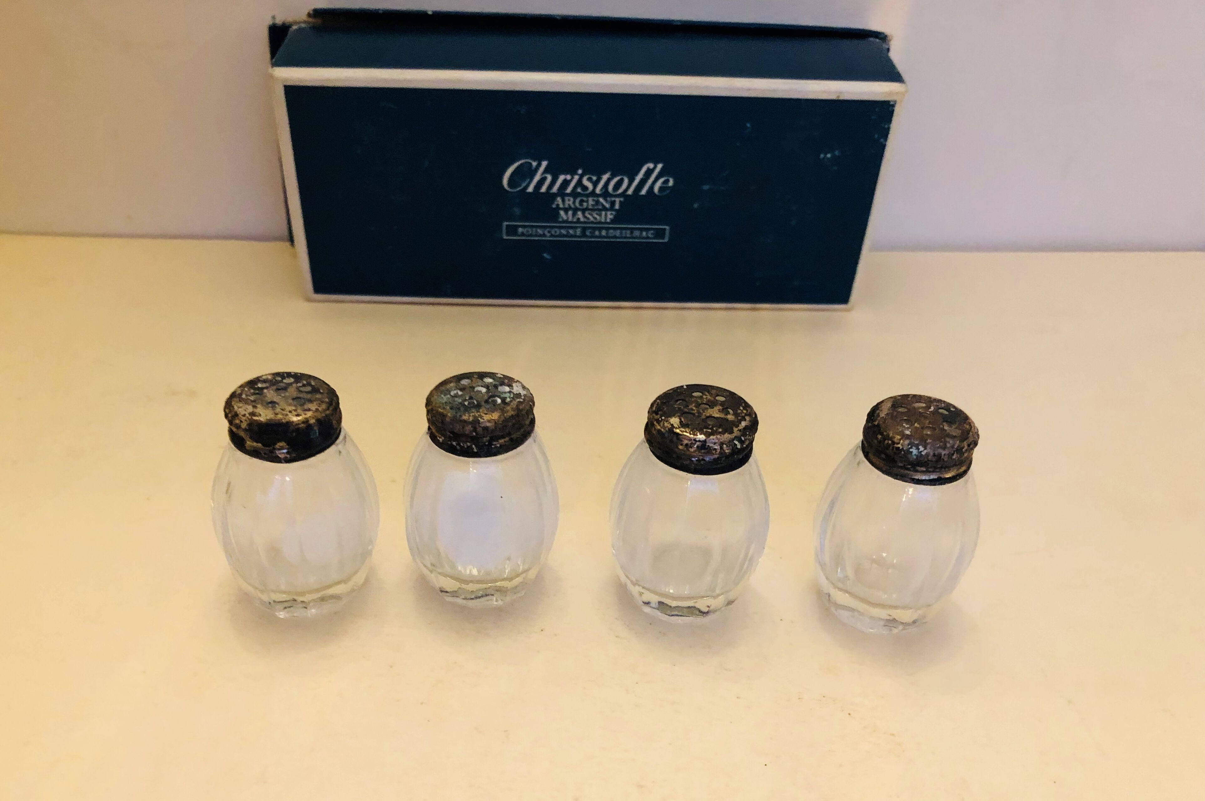 Set of 4 Christofle salters