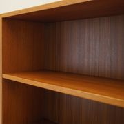 Danish Teak Shelving Unit with Bar Cabinet, 1970s