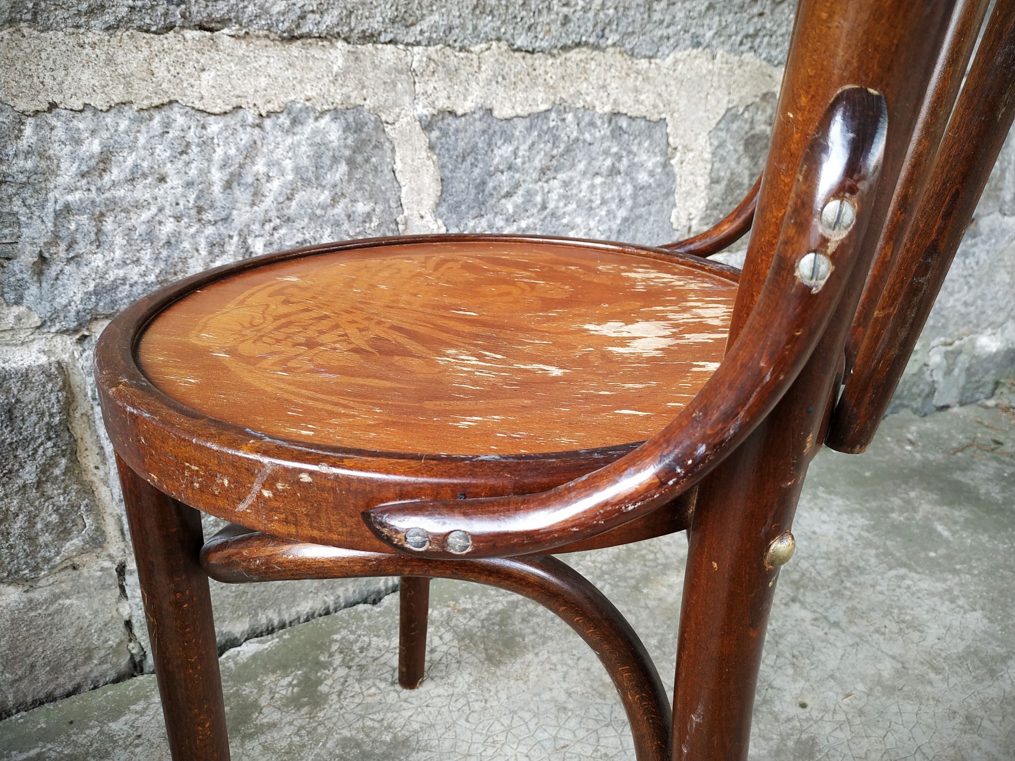 Series of four bistro chairs