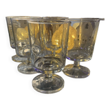 lot of vintage stemmed glasses from the 60s/70s