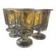 lot of vintage stemmed glasses from the 60s/70s