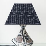 Lampe de table cubiste en céramique style Picasso espagnol Otero Regal