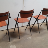 Set of 4haises pyramid by wim rietveld for cirkel ahrend, 1964
