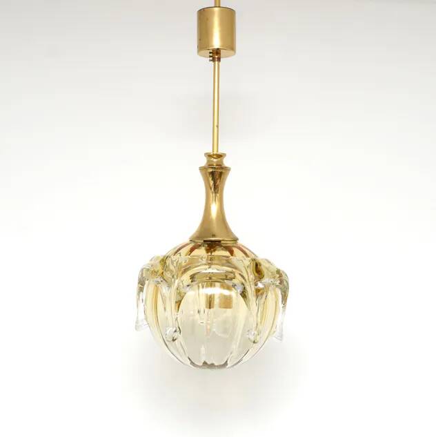 Glass Doria lamp, Germany, 1970s