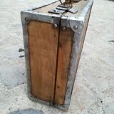 Old waxed wooden suitcase