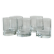 Lot de 5 verres à whisky en verre transparent