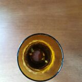 Service à orangeade vintage verre et osier