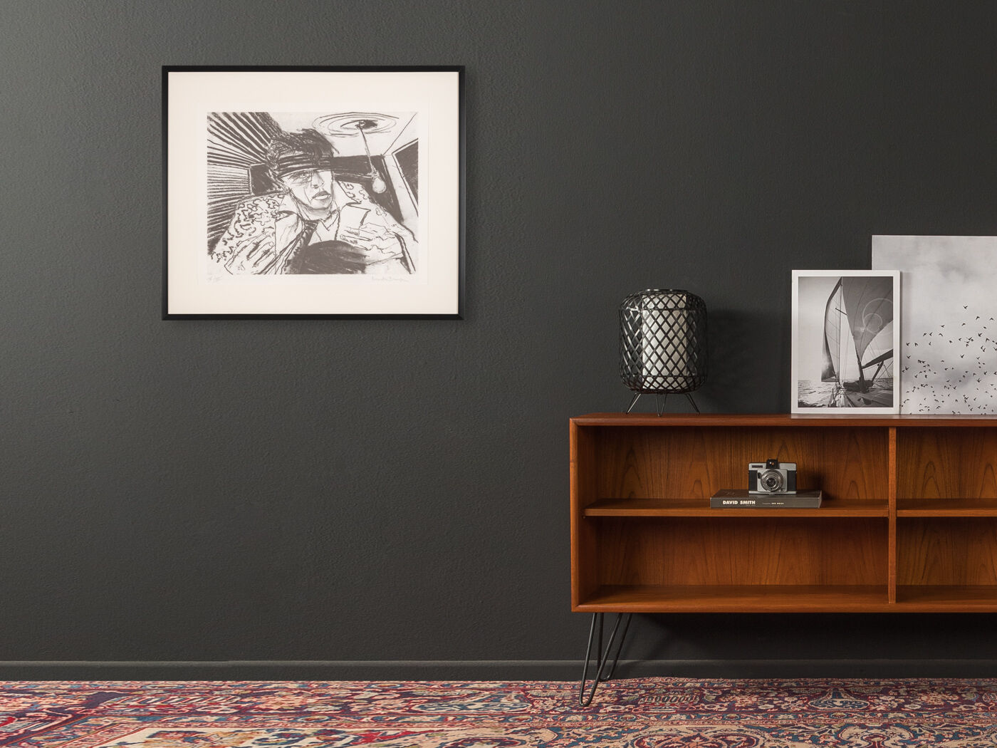 Sex, Drugs and Rock `n Roll, B/W Offset on Paper, 93 x 79 cm