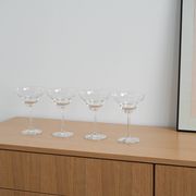 Set of margarita glasses, Danish design, 1970s, manufactured in Denmark