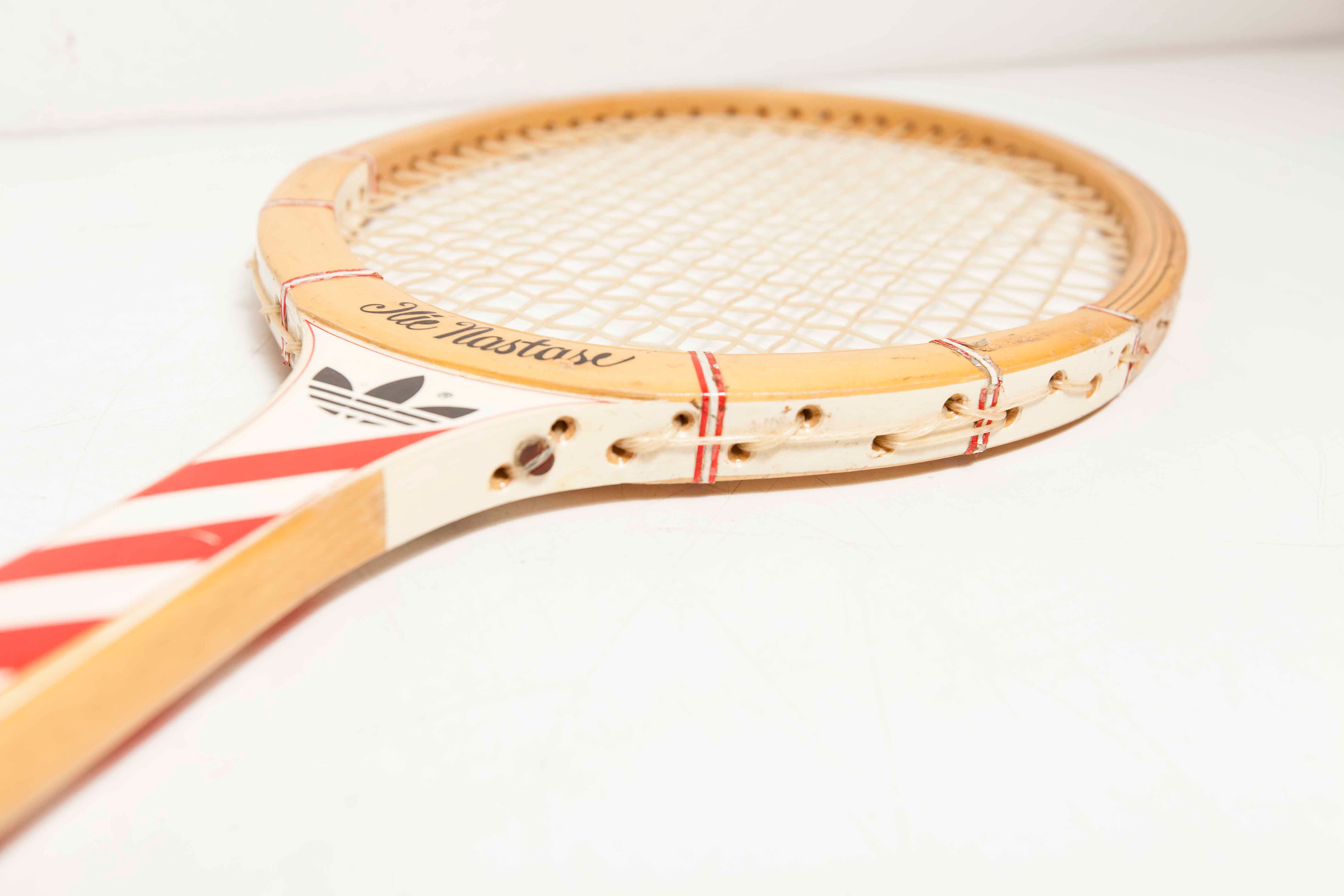 Adidas Ilie Nastase tennis racket 1970