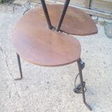Double floor lamp with tablet of the 50s