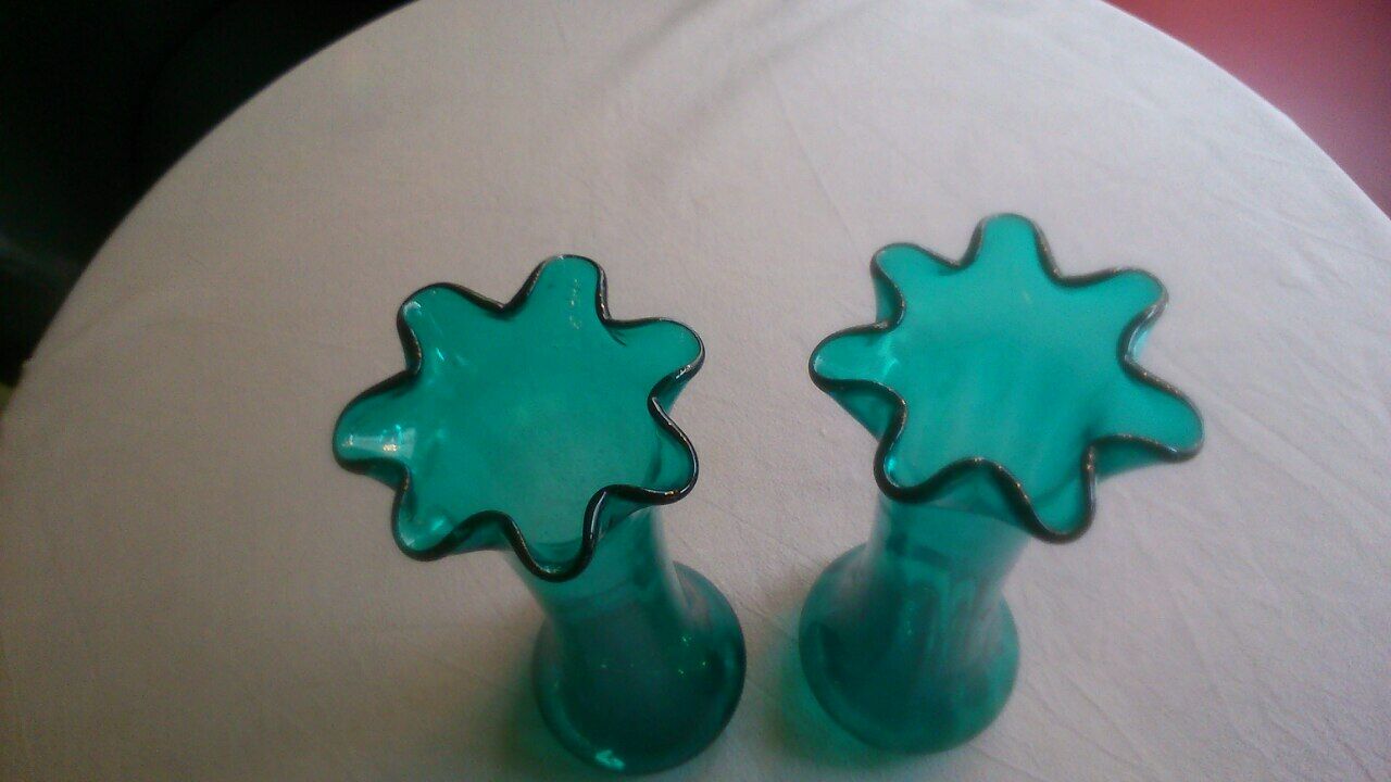 Pair of vases in glass