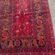 Bright red Bordeaux Persian rug 90x125cm
