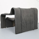 Danish design KEBE steeltube graphic upholstered lounge chair