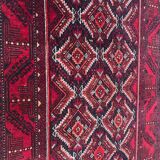 Vintage Afghan handmade rug - 100x183 cm