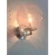 Sculptural Pink “Pulegoso” Murano Glass Wall Sconces — Pair