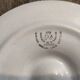 Vintage French oyster plate in white and green majolica.