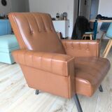 Genuine leather armchair
