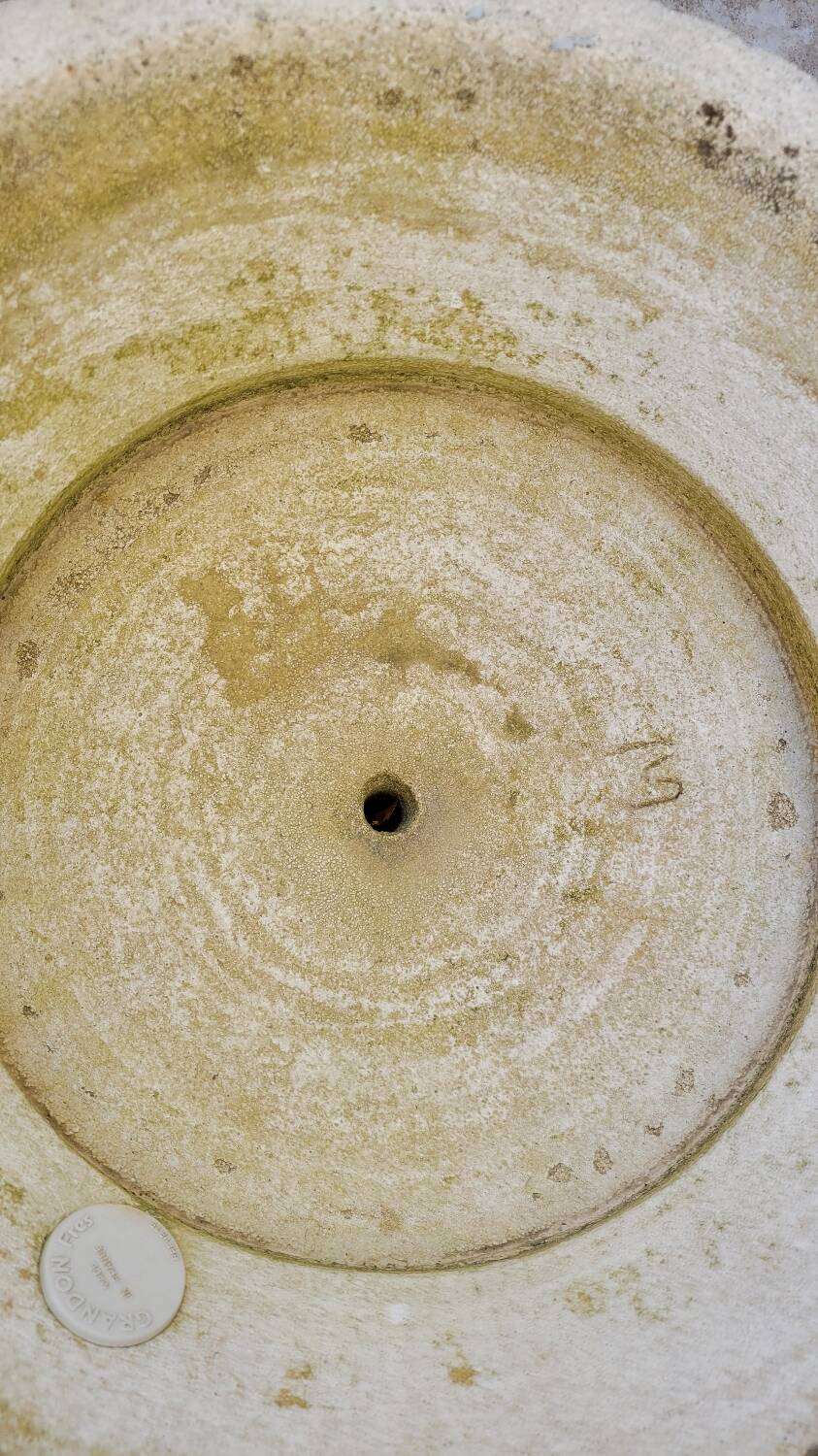 Pair of medicis vases in old reconstituted stone 1950s