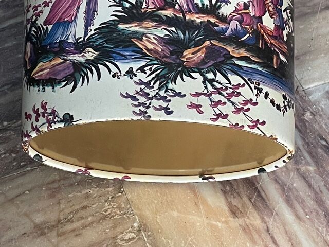 Silkscreened sheet metal paper basket 1960