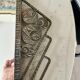 Art Deco mirror 1930 hammered iron and beveled mirror