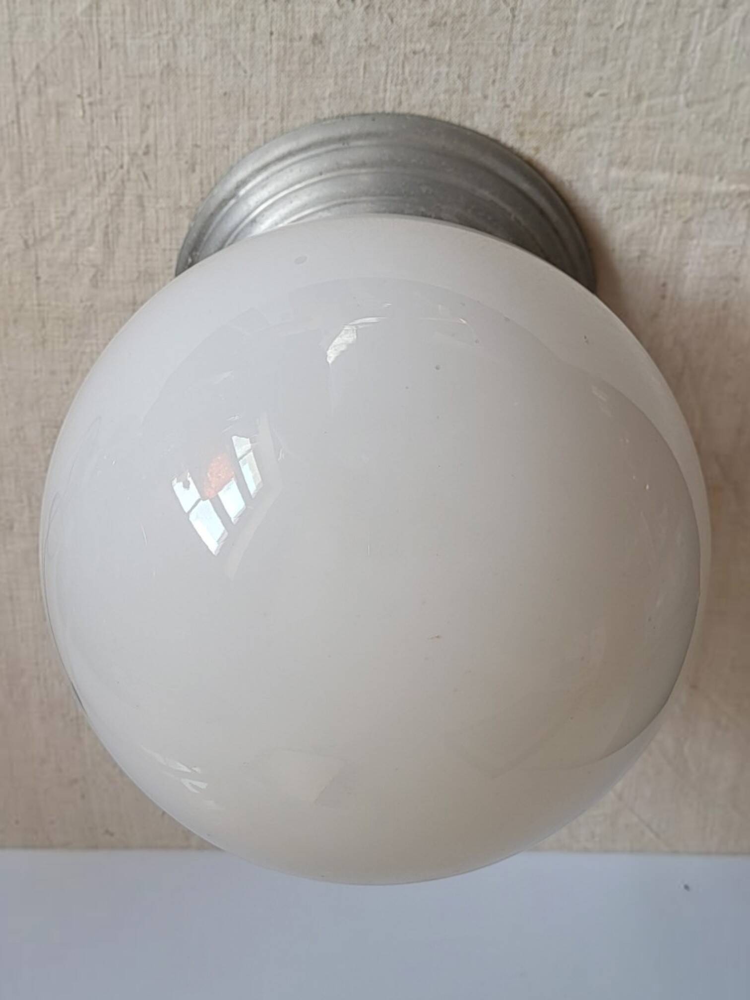 Opal glass ball ceiling light