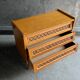 3-drawer chest of drawers with rattan decorations, France 1970s