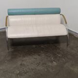 Vintage leather memphis sofa