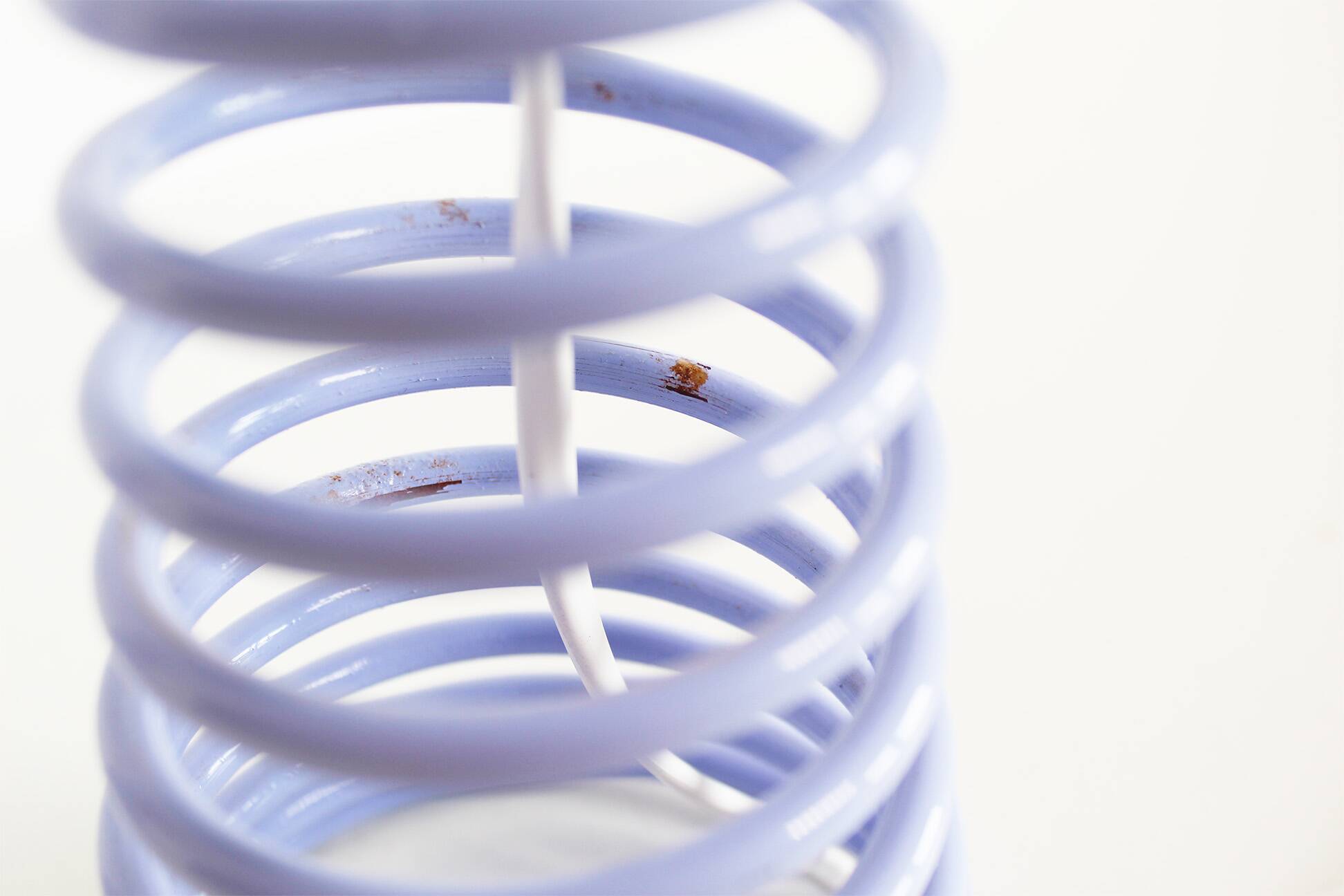 Playful set (2) of vintage 'spring' table lamps