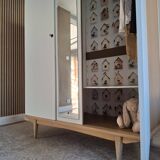 Armoire vintage années 60 relookée