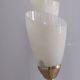 VINTAGE 1960S THREE-LIGHT GLASS FLOOR LAMP, ITALIAN DESIGN